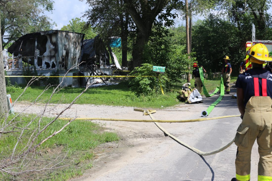 Fire destroys vacant North Lawrence mobile home | News, Sports, Jobs ...